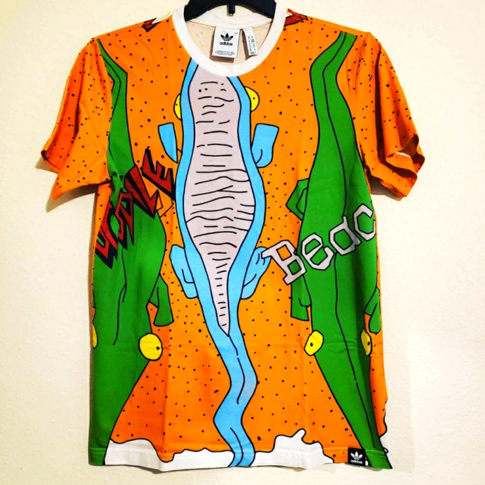 Adidas Alligator and Beach shirt.